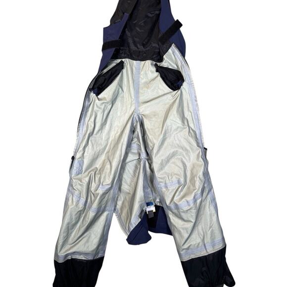 Burton AK GORE-TEX ? Snowboard Bib Pant Women's Blue Size Medium Ripstop - Picture 12 of 16